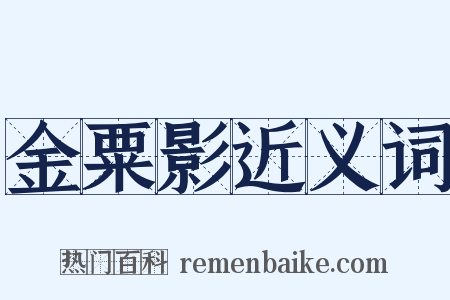 金粟影近义词是什么意思的图片